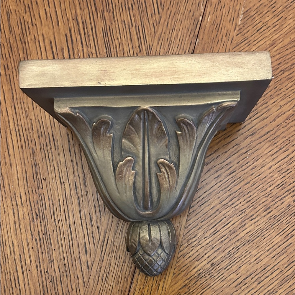 Elegant Gold and Brown Wall Sconce